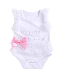 Infant Girls Bodysuits No Sleeve Baby Clothes Summer Newborn Baby Clothes Kawaii Outfit Infant Short sleeve Daddy Cute Gift New