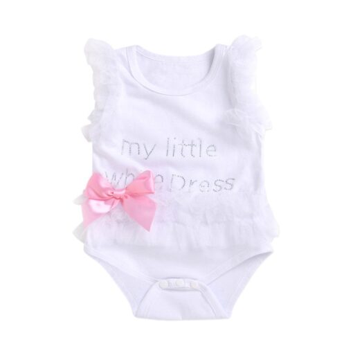 Infant Girls Bodysuits No Sleeve Baby Clothes Summer Newborn Baby Clothes Kawaii Outfit Infant Short sleeve Daddy Cute Gift New