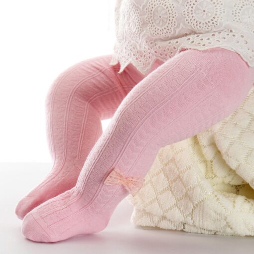 Lovely Spring Baby Tights Cotton Cute Lace Bows Baby Girl Tights Clothes Winter Newborn 0-24M Girls Pantyhose Menina Collant