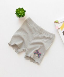 New Summer Girls Modaier Safety Shorts Children Cotton Rabbit Bowknot Pants Elegant Temperament Pants 3-9 Years Old Girls Shorts