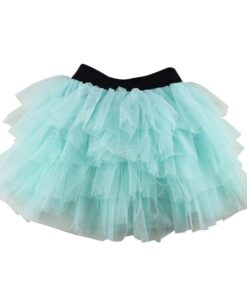 Wennikids Baby Girl Candy Color Half-length Tulle Tutu dance Skirt cute Solid Color Fashion pettiskrit 3-8 years