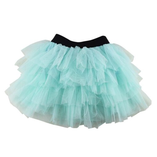 Wennikids Baby Girl Candy Color Half-length Tulle Tutu dance Skirt cute Solid Color Fashion pettiskrit 3-8 years