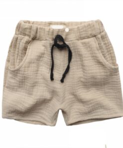 2020 Fashion Boy Clothes Girls Pants Kids Summer Trousers Children Pants for Baby Boys Shorts beach cheap solid linen 90~130