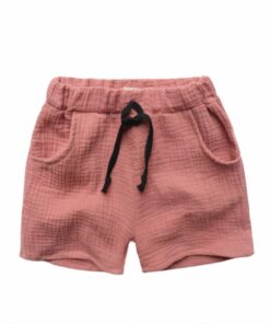 2020 Fashion Boy Clothes Girls Pants Kids Summer Trousers Children Pants for Baby Boys Shorts beach cheap solid linen 90~130