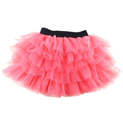 Wennikids Baby Girl Candy Color Half-length Tulle Tutu dance Skirt cute Solid Color Fashion pettiskrit 3-8 years