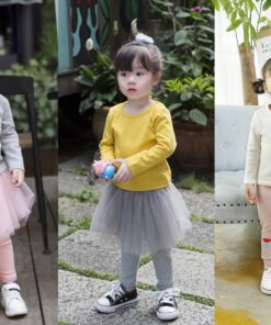 2020 Brand New Toddler Infant Child Kids Baby Boys Girls Cotton Warm Clothing T-shirt Tops Thermal underwear Brief Outwear 6M-5T