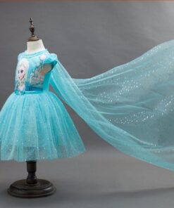 Customs Fashion Girls Children Clothes Anna Elsa Dress Girl Baby Elza Dresses For Girl's Kids Princess Infantis 2-10 years old