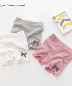 New Summer Girls Modaier Safety Shorts Children Cotton Rabbit Bowknot Pants Elegant Temperament Pants 3-9 Years Old Girls Shorts