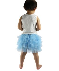 Wennikids Baby Girl Candy Color Half-length Tulle Tutu dance Skirt cute Solid Color Fashion pettiskrit 3-8 years