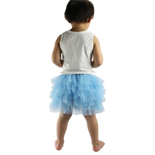 Wennikids Baby Girl Candy Color Half-length Tulle Tutu dance Skirt cute Solid Color Fashion pettiskrit 3-8 years