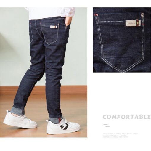High Quality Autumn Spring Baby Jeans For Boys Pants Kids Clothes Cotton Casual Children Teenager Denim Trousers Boys Clothes