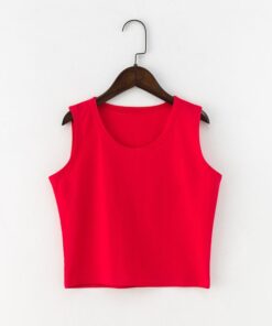Black Round Neck Sleeveless Harajuku Women's T-Shirt Cotton Crop Top Women's Shirt Girls Lady Tee Tops Streetwear Camiseta Mujer