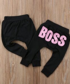 Baby Boys Girls Kids Harem Pants Toddler Kids Sweatpants Joggers Elastic Bottoms