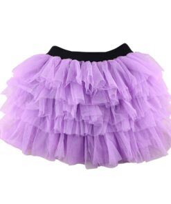 Wennikids Baby Girl Candy Color Half-length Tulle Tutu dance Skirt cute Solid Color Fashion pettiskrit 3-8 years