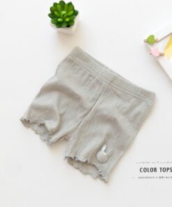 New Summer Girls Modaier Safety Shorts Children Cotton Rabbit Bowknot Pants Elegant Temperament Pants 3-9 Years Old Girls Shorts