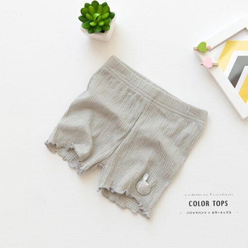New Summer Girls Modaier Safety Shorts Children Cotton Rabbit Bowknot Pants Elegant Temperament Pants 3-9 Years Old Girls Shorts