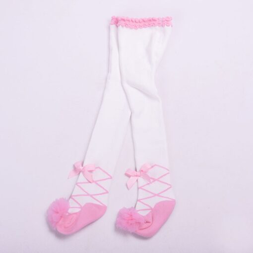 Lovely Spring Baby Tights Cotton Cute Lace Bows Baby Girl Tights Clothes Winter Newborn 0-24M Girls Pantyhose Menina Collant