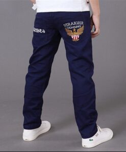2019 Letters Kids Jeans for A Boys Trousers Casual Elastic Waist Pencil Pants for 4-16T Children's Jeans Pants Clothes Clothing