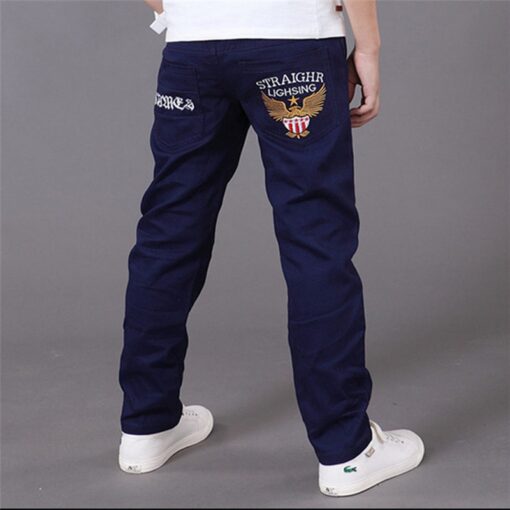 2019 Letters Kids Jeans for A Boys Trousers Casual Elastic Waist Pencil Pants for 4-16T Children's Jeans Pants Clothes Clothing