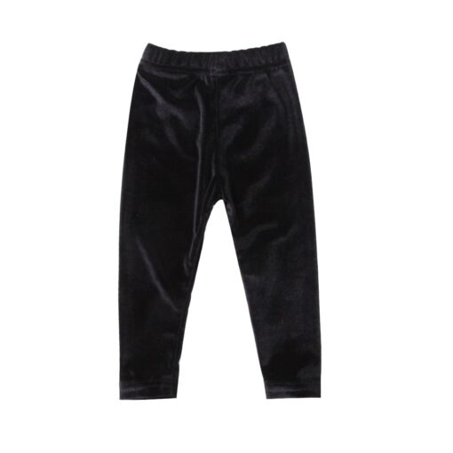 Baby Girls Bottom Velvet Pants Kid Long Flare Trousers Legging