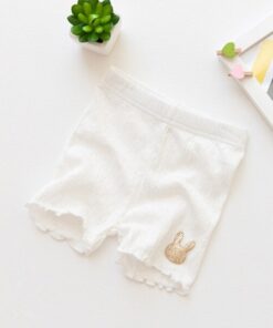 New Summer Girls Modaier Safety Shorts Children Cotton Rabbit Bowknot Pants Elegant Temperament Pants 3-9 Years Old Girls Shorts