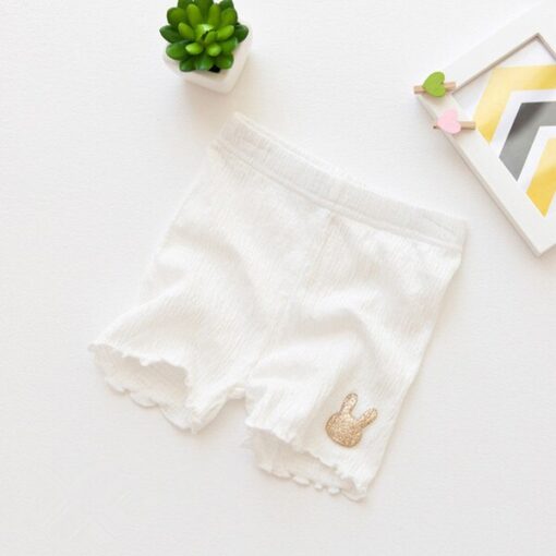 New Summer Girls Modaier Safety Shorts Children Cotton Rabbit Bowknot Pants Elegant Temperament Pants 3-9 Years Old Girls Shorts