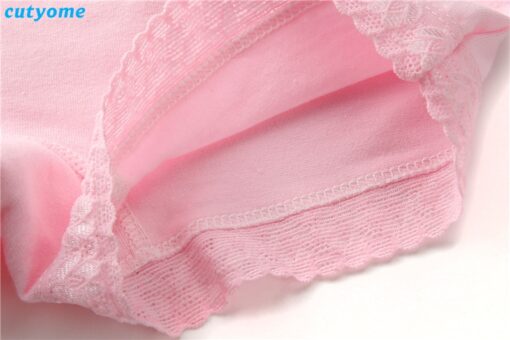 Cutyome 2-15 Yrs Baby Girls Solid Underwear 100% Cotton Lace Safety Boutique Underpanties * Children 2019 Hot Kids Briefs Shorts
