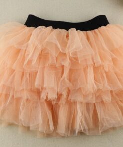 Wennikids Baby Girl Candy Color Half-length Tulle Tutu dance Skirt cute Solid Color Fashion pettiskrit 3-8 years