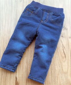 2019 Winter Baby Boys Warm Jeans Children New Casual High Quality Thicken Plus Velvet Straight Denim Pants For Boys Pants 1-6Yrs