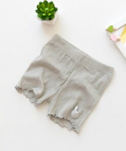 New Summer Girls Modaier Safety Shorts Children Cotton Rabbit Bowknot Pants Elegant Temperament Pants 3-9 Years Old Girls Shorts