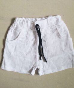 2020 Fashion Boy Clothes Girls Pants Kids Summer Trousers Children Pants for Baby Boys Shorts beach cheap solid linen 90~130