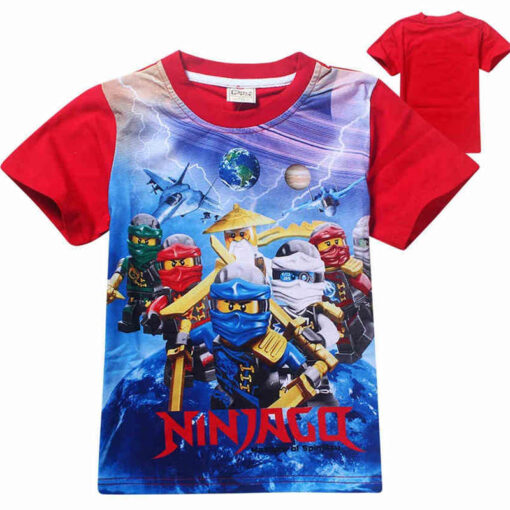 Boys T-shirts 2020 Summer Kids Ninjago T Shirts Cotton Top Tees Boys Girls tshirt Costume Boys Clothes Children Clothing 3-10y