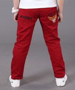 2019 Letters Kids Jeans for A Boys Trousers Casual Elastic Waist Pencil Pants for 4-16T Children's Jeans Pants Clothes Clothing