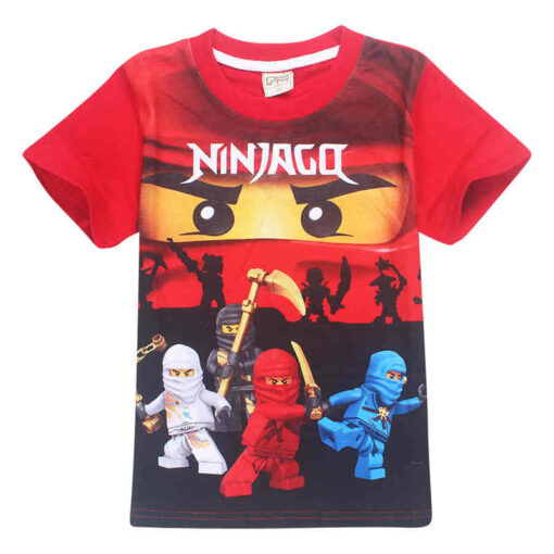 Boys T-shirts 2020 Summer Kids Ninjago T Shirts Cotton Top Tees Boys Girls tshirt Costume Boys Clothes Children Clothing 3-10y