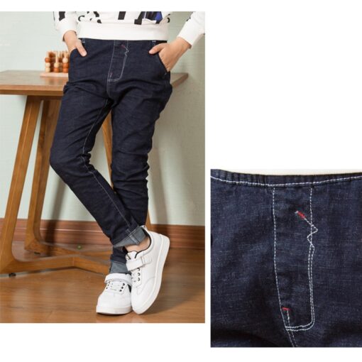 High Quality Autumn Spring Baby Jeans For Boys Pants Kids Clothes Cotton Casual Children Teenager Denim Trousers Boys Clothes