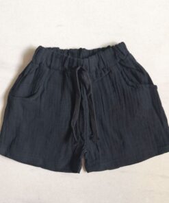 2020 Fashion Boy Clothes Girls Pants Kids Summer Trousers Children Pants for Baby Boys Shorts beach cheap solid linen 90~130