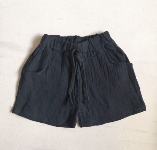 2020 Fashion Boy Clothes Girls Pants Kids Summer Trousers Children Pants for Baby Boys Shorts beach cheap solid linen 90~130