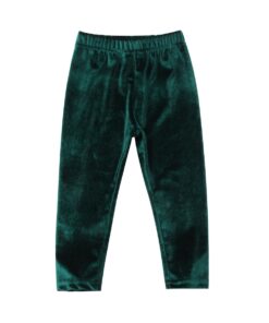 Baby Girls Bottom Velvet Pants Kid Long Flare Trousers Legging
