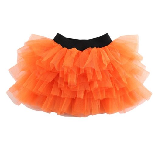 Wennikids Baby Girl Candy Color Half-length Tulle Tutu dance Skirt cute Solid Color Fashion pettiskrit 3-8 years
