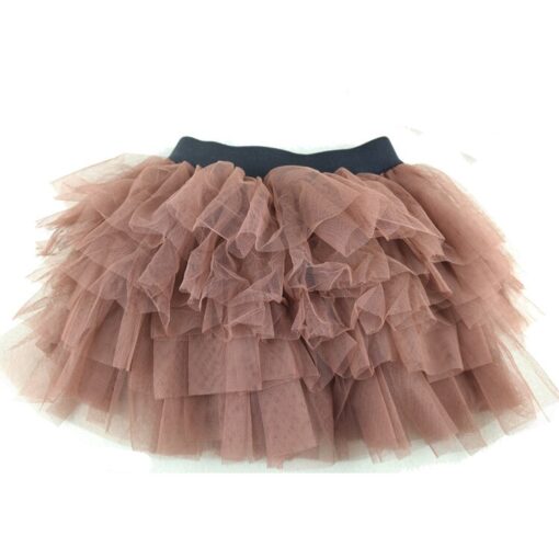 Wennikids Baby Girl Candy Color Half-length Tulle Tutu dance Skirt cute Solid Color Fashion pettiskrit 3-8 years