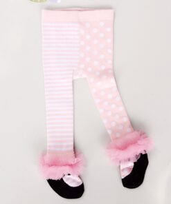 Lovely Spring Baby Tights Cotton Cute Lace Bows Baby Girl Tights Clothes Winter Newborn 0-24M Girls Pantyhose Menina Collant