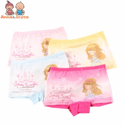 4pcs/lot Cute Pants For Girls Cotton Child's Underwear Boxer Cotton Children's Pants Kids Shorts For Girls Clothing