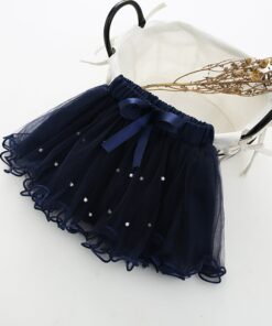 1-6T Girls Baby Ballet tutu Skirts Pink Gray Short Cake Skirt Wavy Infant Pearl children Princess tule rok Baby Skirts meisjes