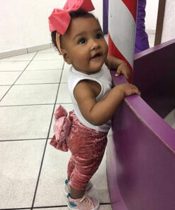 2018 Brand New Toddler Infant Child Kids Baby Girls Princess Bowknot Bottoms Pleuche Pants Leggings Trousers Cute Clothes 6M-5T
