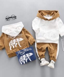 LZH Infant Clothing 2020 Autumn Winter Newborn Clothes For Baby Boys Clothes Set Hoodie+Pants 2pcs Outfit Kids Costume Baby Suit