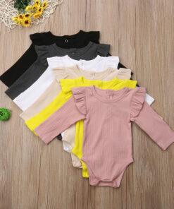 Baby Girl Rompers Autumn Princess Newborn Baby Clothes For 0-2Y Girls Boys Long Sleeve Jumpsuit Kids Baby Outfits Clothes