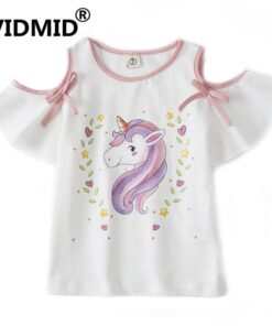 VIDMID children t-shirts baby girls cotton t-shirts tees baby & kids summer children clothes kids cartoon short sleeve 4132 03