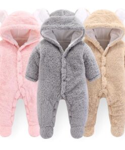 Newest Russia Baby Costume Rompers Clothes Cold Winter Boy Girl Garment Thicken Warm Comfortable Pure Cotton Newborn Clothes