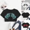 chinese style Dragon print summer t shirt Women Ladies girl Tie-dye Print Sleeveless Pullover Vest Tank tee Tops Shirts hot