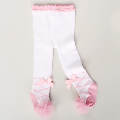 Lovely Spring Baby Tights Cotton Cute Lace Bows Baby Girl Tights Clothes Winter Newborn 0-24M Girls Pantyhose Menina Collant
